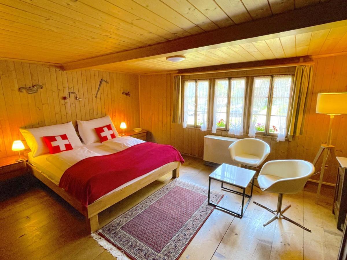 Swisshut Stunning Views Alps Lake - Chalet Erli Darligen Bagian luar foto